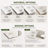 Brochure personnalisée pliée pour produits chimiques quotidiens avec votre propre marque