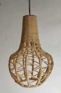 Lámpara de techo hecha a medida OEM con cuerda de yute Lámpara de techo hecha a mano de diseño moderno a la venta por exportadores - Product Image 2
