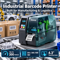 Imprimante d'étiquettes industrielle CAB SQUIX 4, imprimante de codes-barres à transfert thermique 300 dpi/600 dpi pour la fabrication d'étiquettes RFID