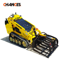 Mini-chargeuse sur chenilles Kubota avec moteur diesel, conforme EPA, commande par joystick hydraulique, hydraulique importé