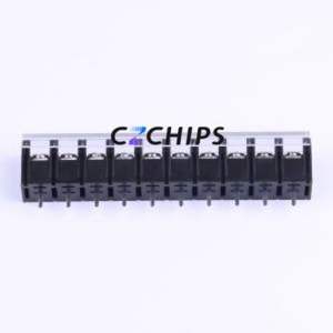 KF48C-9.5-10P Barrier Terminal Block Through hole Component (THT),P=9.5mm Connector With Cover Plate 9.5mm 1x10P Straight Pin - Product Image 2