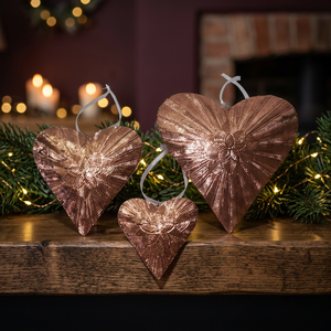 Sonnet Decor Handcrafted Iron Christmas <b>Tree</b> <b>Ornaments</b> Set Art Deco Design Single-piece Package Hanging Vertical 6-8 Years Model - Product Image 3