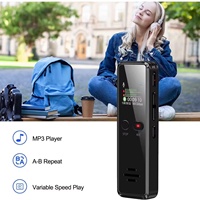 Grabadora de Voz Digital 3we GH-v90 Super HD con Reducción de Ruido, Micrófono Dual, Metálica, con Dictáfono de Audio WAV