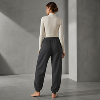 Jogging taille haute ample pour femmes grandes tailles, pantalon de survêtement avec cordon de serrage, pantalon de yoga avec poches