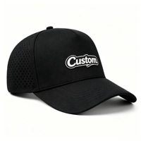Gorra de Béisbol Bordada Personalizada, Azul Marino, Malla, 6 Paneles, Ajustable, Unisex, Casual, Primavera/Verano