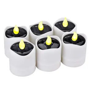2023 Hot Sale Outdoor Led Solar Candle Light Energy Saving Solar Electronic Candle Light