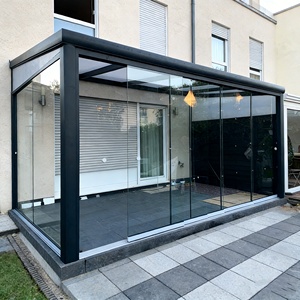 Terrazas Cubiertas Europeas para Todas las Estaciones, Techo de Balcón, Invernadero, Vidrio Templado, Marcos de Aluminio, Jardín de Invierno de Vidrio - Product Image 3