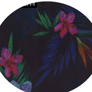 बैंगनी गुलाबी फूल बुने बंदना 100% लिनन डिजिटल प्रिंट कपड़े, लड़कियों और लड़कों के लिए शर्ट सोफे कुशन पोशाक - Product Image 2