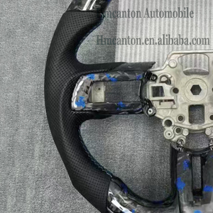 Hot New Product Forged Carbon Fiber Perforated Leather Steering <b>Wheel</b> for Ford Mustang Car Steering <b>Wheel</b> - Product Image 5