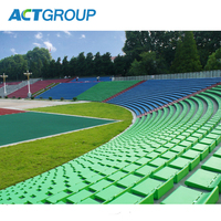 Sièges de stade à dossier bas, design économique, chaises en plastique pour stades sportifs