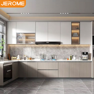 Set di Mobili da Cucina Personalizzati in Design Moderno, Struttura in Truciolato Rivestito in Melamina, Unità Cucina MFC - Product Image 1