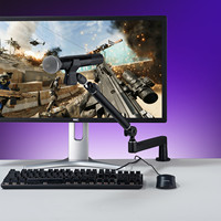 Support de Microphone de Bureau Professionnel, Bras Articulé en Alliage d'Aluminium, Rotatif, Réglable et Pliable pour le Streaming en Direct