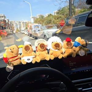 Porte-clés en peluche Feiya Capybara, série alimentaire frites et pain, jouets en peluche, ornements, pendentifs de sac moelleux, rembourrés en coton PP - Product Image 4