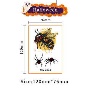 Croce-Border impermeabile Halloween tatuaggio adesivo divertente cartone animato usa e getta nuovo Stock <span class=keywords><strong>con</strong></span> effetto realistico - Product Image 6