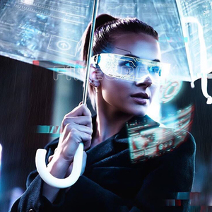 Lunettes de soleil lumineuses Cyberpunk à LED, style <span class=keywords><strong>science</strong></span>-<span class=keywords><strong>fiction</strong></span>, technologie futuriste, pour discothèque, très vendues - Product Image 6