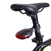 Feu arrière de sécurité à lignes parallèles, feu arrière de vélo, équipement de VTT, éclairage de vélo, feu arrière laser