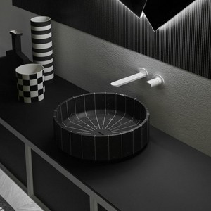 Per Antonio Lupi moderna pietra ceramica Fonte lavabo lavabo per lavaggio a mano e lavaggio uso per bagno e Hotel include scolapiatti - Product Image 3