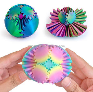 Nuovo Giocattolo Antistress in PLA, Giochi Sensoriali per Autismo, <span class=keywords><strong>Fidget</strong></span> Spinner con Ingranaggi 3D Stampati in Plastica - Product Image 2