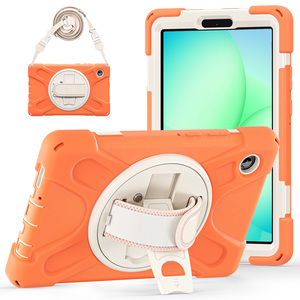Étui de <span class=keywords><strong>protection</strong></span> pour <span class=keywords><strong>tablette</strong></span> à 3 couches avec béquille pour <span class=keywords><strong>Samsung</strong></span> Tab A11 8,7 <span class=keywords><strong>pouces</strong></span>, fabrication d'usine, <span class=keywords><strong>protection</strong></span> intégrale antichoc à 360 degrés - Product Image 1