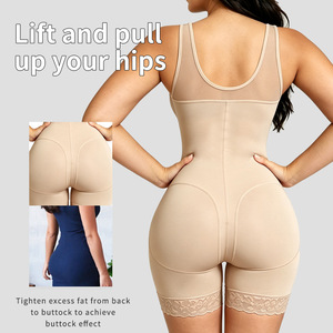 Faja sculptante intégrale pour femme avec fermeture éclair frontale, contrôle abdominal, rehausseur de fessiers, post-partum, post-chirurgie, tailles XS-XXXL - Product Image 4