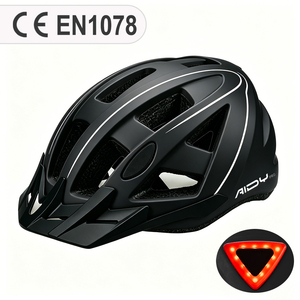 <span class=keywords><strong>Casco</strong></span> <span class=keywords><strong>de</strong></span> Ciclismo Urbano con <span class=keywords><strong>Luz</strong></span> Trasera LED Integrada, Certificado CE EN 1078, Resistente a Impactos - Product Image 2