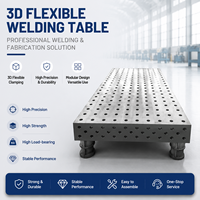 Tables de soudage industrielles nitrurées pour charges lourdes, poste de travail flexible 3D pour le soudage de cadres mécaniques