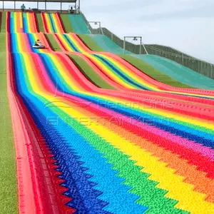 Unpower park equipment manufacturers in China hot sale low price rainbow slide for kids new design park rides for sale