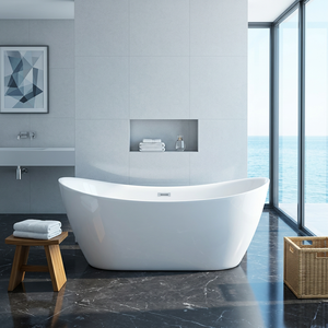 Baignoire autoportante double sans joint pour projet haut de gamme en bord de mer – Prix de gros direct usine – Baignoire de trempage en acrylique - Product Image 1