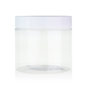 Wholesaler Thick Wall Cosmetic Plastic Jar Clear Jar 100g 200g 250g 400g