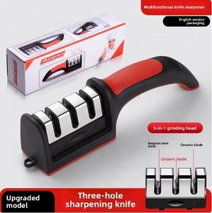 Afilador <span class=keywords><strong>de</strong></span> <span class=keywords><strong>Cuchillos</strong></span> <span class=keywords><strong>de</strong></span> Cocina Portátil, <span class=keywords><strong>Manual</strong></span>, <span class=keywords><strong>de</strong></span> Acero Inoxidable y Cerámica, Doble Cara, Grano 1000, Ecológico, en Oferta - Product Image 2
