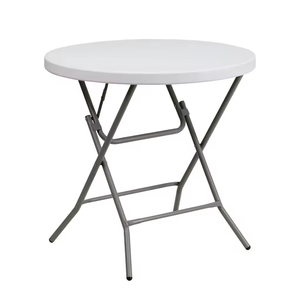 Hiện đại màu trắng gấp Bảng di động ngoài trời nhựa đồ nội thất có thể gập lại bàn ăn cho sân thượng hội thảo phòng tắm cho thuê Dã Ngoại - Product Image 2