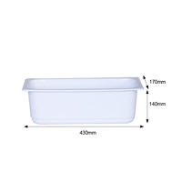 Contenitore Quadrato Personalizzato in PP da 7L per Gelato, Usa e Getta, Grado Alimentare, con Coperchio Piatto in PP Bianco/Grigio/Nero, Spessore 0,25-1mm