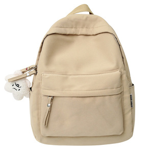 Yunuo 2038 Solid Color <b>Backpack</b> 14 In Unisex Student <b>Backpack</b> For Junior High <b>School</b> Students Leisure Travel - Product Image 3