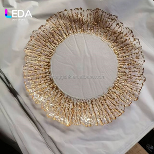 จานรองแก้วใสคุณภาพสูงจากโรงงาน LEDA เป็นมิตรกับสิ่งแวดล้อม เหมาะสำหรับงานแต่งงานและงานจัดเลี้ยงสมัยใหม่ - Product Image 4
