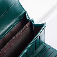 Dompet Wanita Mewah Grosir Logo OEM Tekstur Kulit Buaya Kulit Vegan Dompet Panjang Kapasitas Besar Tas Clutch Desainer Wanita