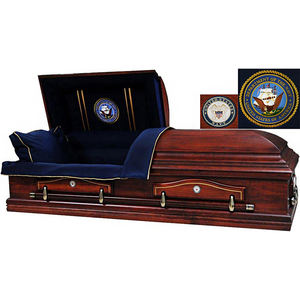 Groothandel Japanse Stijl Amerikaanse Volwassen Doodskisten En Kisten Massief Hout Met Metalen Urnen Voor As - Product Image 1