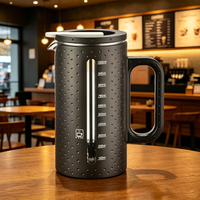 Cafetière à piston en acier inoxydable, pot à café en verre résistant aux hautes températures, cafetière portable en verre, machine à café