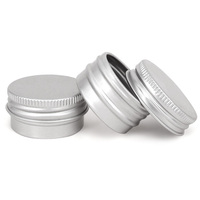 Boîtes en aluminium personnalisées de 10 g avec fenêtre, étuis métalliques portables vides dédiés à l'emballage de baumes à lèvres