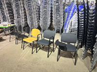 Chaises de formation avec tablette d'écriture, empilables, structure métallique, chaises de conférence pour visiteurs, pour réunions de bureau, événements et location