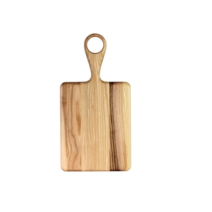 Tabla de servir grande cónica de madera de fresno con asa de lazo, grano natural, HORECA, OEM, grabado personalizado, grado alimenticio, ecológica, Vietnam - Product Image 1