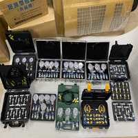 Kit de 3 manomètres hydrauliques pour machines de construction, avec 3 raccords en T, kit de test de haute qualité universel