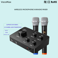 Système de sonorisation sans fil pour home cinéma, mélangeur de karaoké professionnel, deux microphones sans fil, son cristallin, UHF 16 canaux, son en plastique
