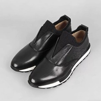 Chaussures décontractées haut de gamme pour hommes, style britannique, en cuir véritable de vachette, souples, respirantes, antidérapantes, tendance et confortables