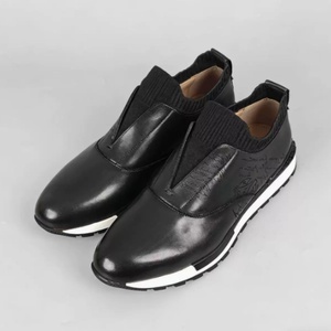 Zapatos Casuales de Alta Gama para Hombre, Estilo Británico, Parte Superior de Cuero Genuino, Punta Redonda, Transpirables, Antideslizantes, Ligeros, para Todas las Temporadas - Product Image 6