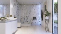 Panneau mural en PVC marbré moderne de luxe, panneaux décoratifs d'intérieur, ignifuges, imperméables, faciles à nettoyer, pour chambre à coucher, usage commercial