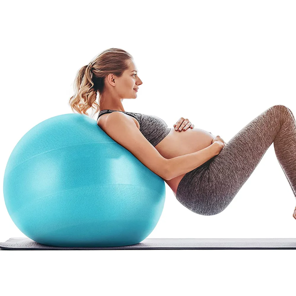Balle de Yoga de 65cm, balle de Fitness Anti-éclatement et antidérapante, boule de naissance avec pompe rapide