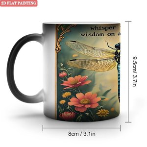 แก้วน้ำเดินทางเปลี่ยนสีได้ 11 ออนซ์ สีดำด้าน เซรามิก - Product Image 1