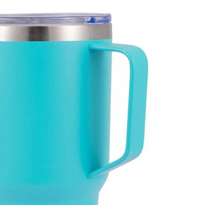 Nouvelle gourde isotherme portable moderne de 30 oz, écologique, pour voiture et extérieur, en acier inoxydable thermolaqué, à double paroi isolée sous vide, avec poignée - Product Image 3