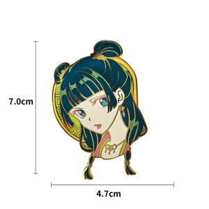 YW Broche de imitación esmaltada, Pin de anime, Insignia, Kusuriya No Hitorigoto <span class=keywords><strong>Maomao</strong></span>, Artículos de papelería, Joyería, Decoración, Artesanía de aleación - Product Image 2