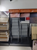 Échantillon personnalisé de carreaux de céramique en pierre de granit de quartz marbre simple/double face présentoir